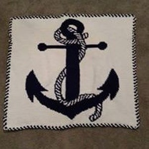 Anchor & Rope graph PATTERN ONLY with written stitch counts