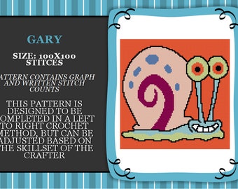 Gary graph PATTERN ONLY with written stitch counts