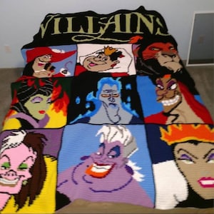 Villains Crochet Graphghan Bundle PATTERNS ONLY with written instruction