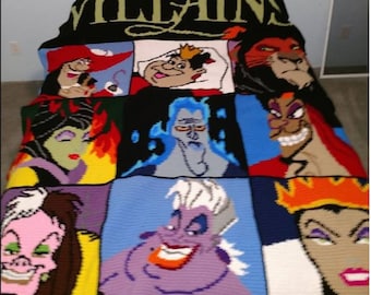 Villains Crochet Graphghan Bundle PATTERNS ONLY with written instruction