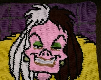 Cruella grafiek PATROON ALLEEN met schriftelijke instructie