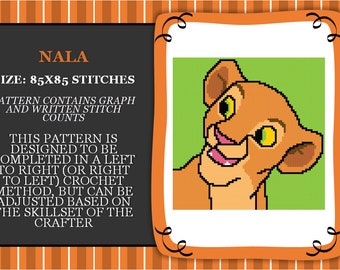 Nala graph PATTERN ONLY with written stitch counts