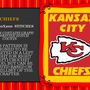Chiefs Graph PATTERN ONLY with written stitch counts