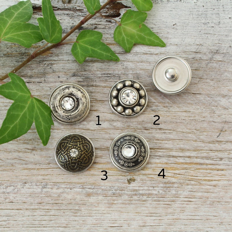 Clicks Metal Compatible-selection single pieces rhinestones precious-chunks Snap button