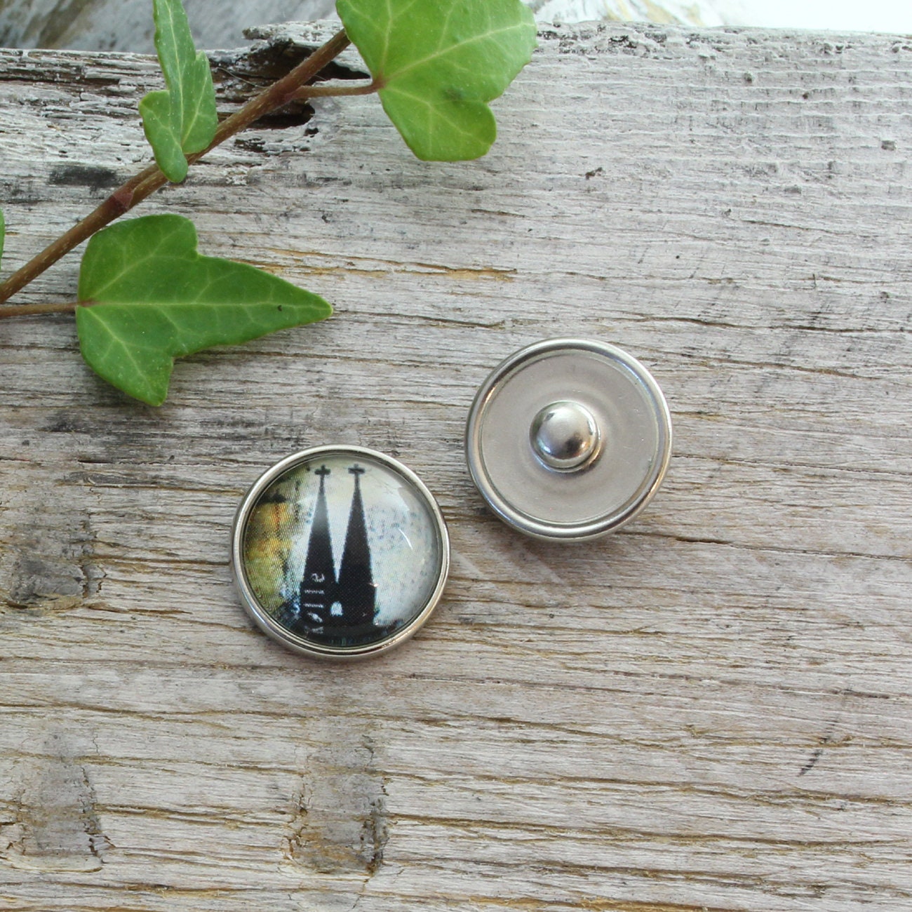 ANDANTE - elegante PENDIENTES Chunk con perlas para los charms con