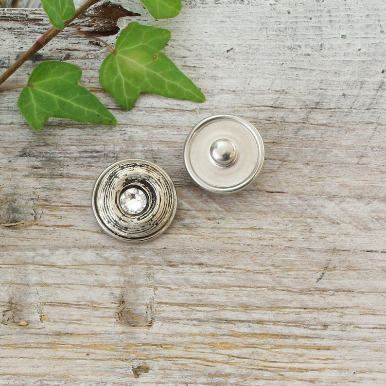 Clicks Metal Compatible-selection single pieces rhinestones precious-chunks Snap button