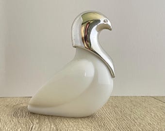 Avon Love Bird Collectable Milk Glass Perfume Bottle - Etsy