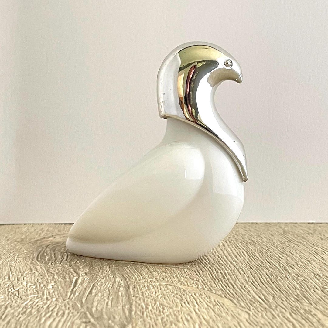 Avon Love Bird Collectable Milk Glass Perfume Bottle - Etsy