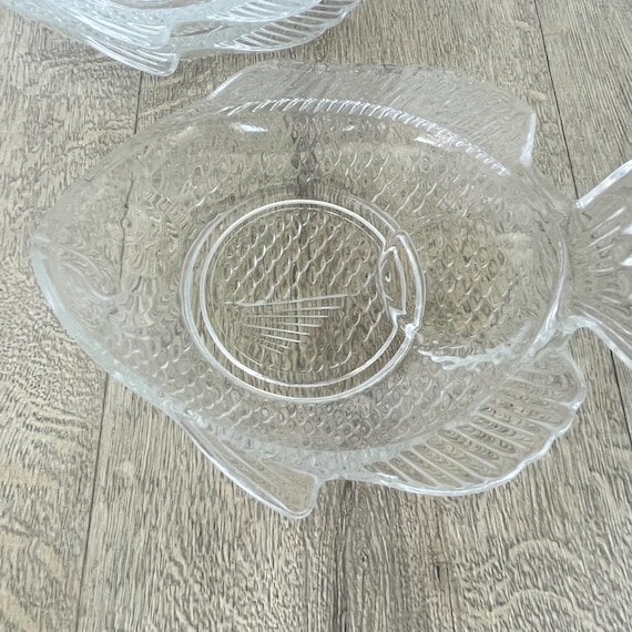 ガラス製の魚型プレート4枚セット - Etsy 日本