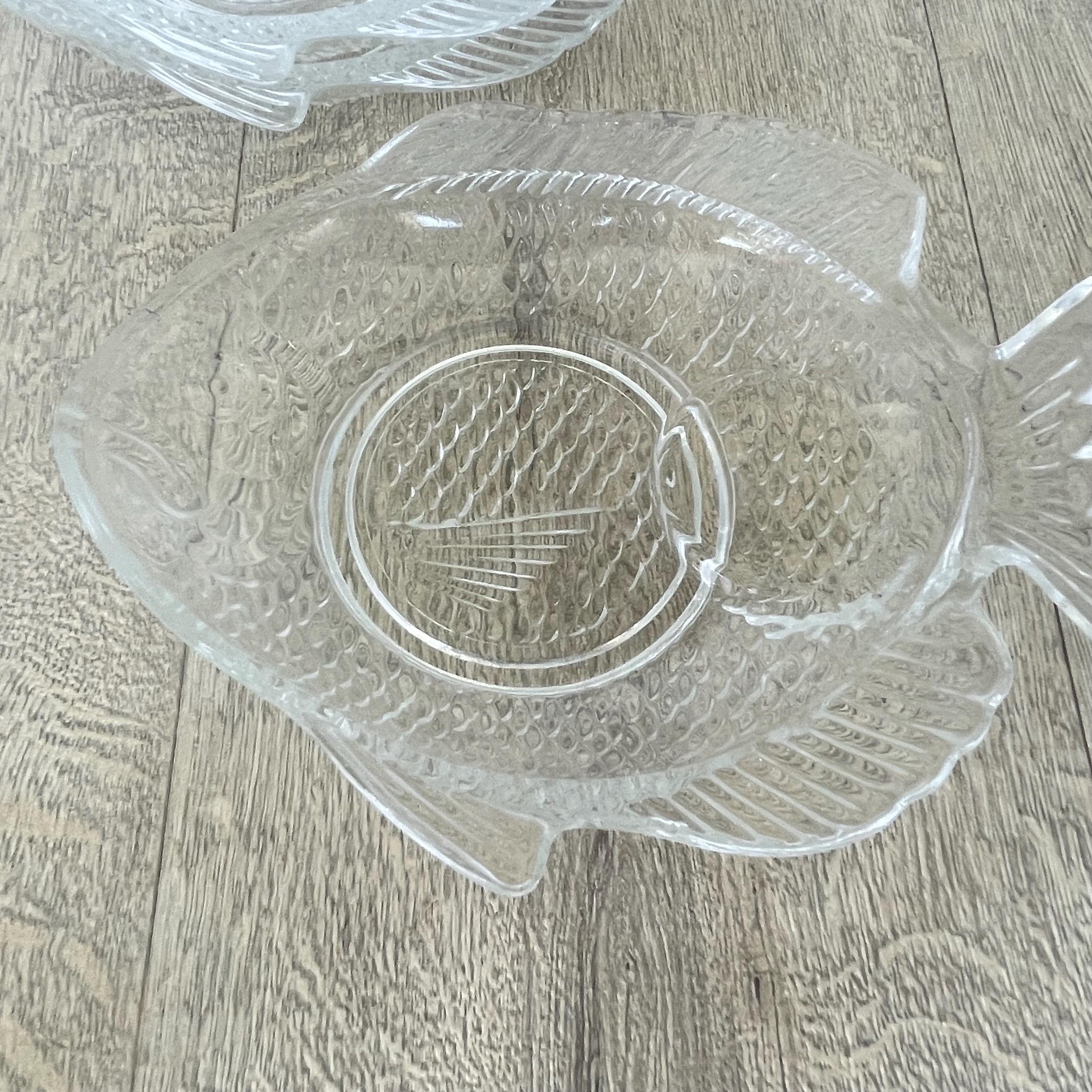 ガラス製の魚型プレート4枚セット - Etsy 日本