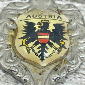 Austrian souvenir teaspoon with black eagle coat of arms