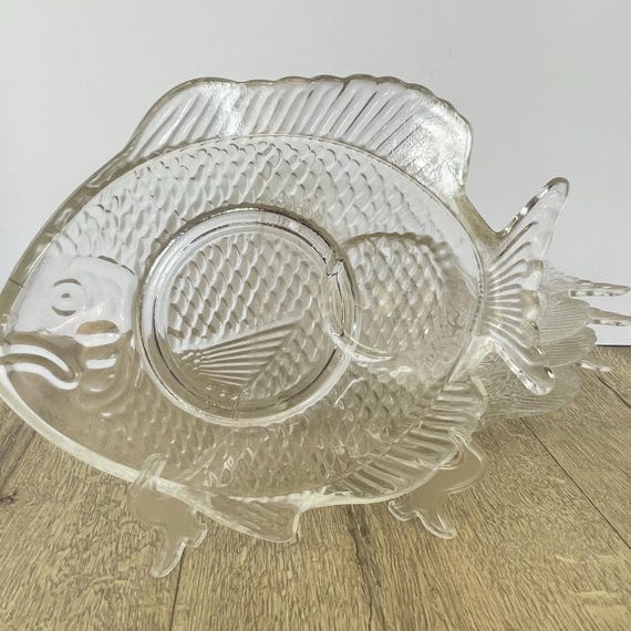 ガラス製の魚型プレート4枚セット - Etsy 日本