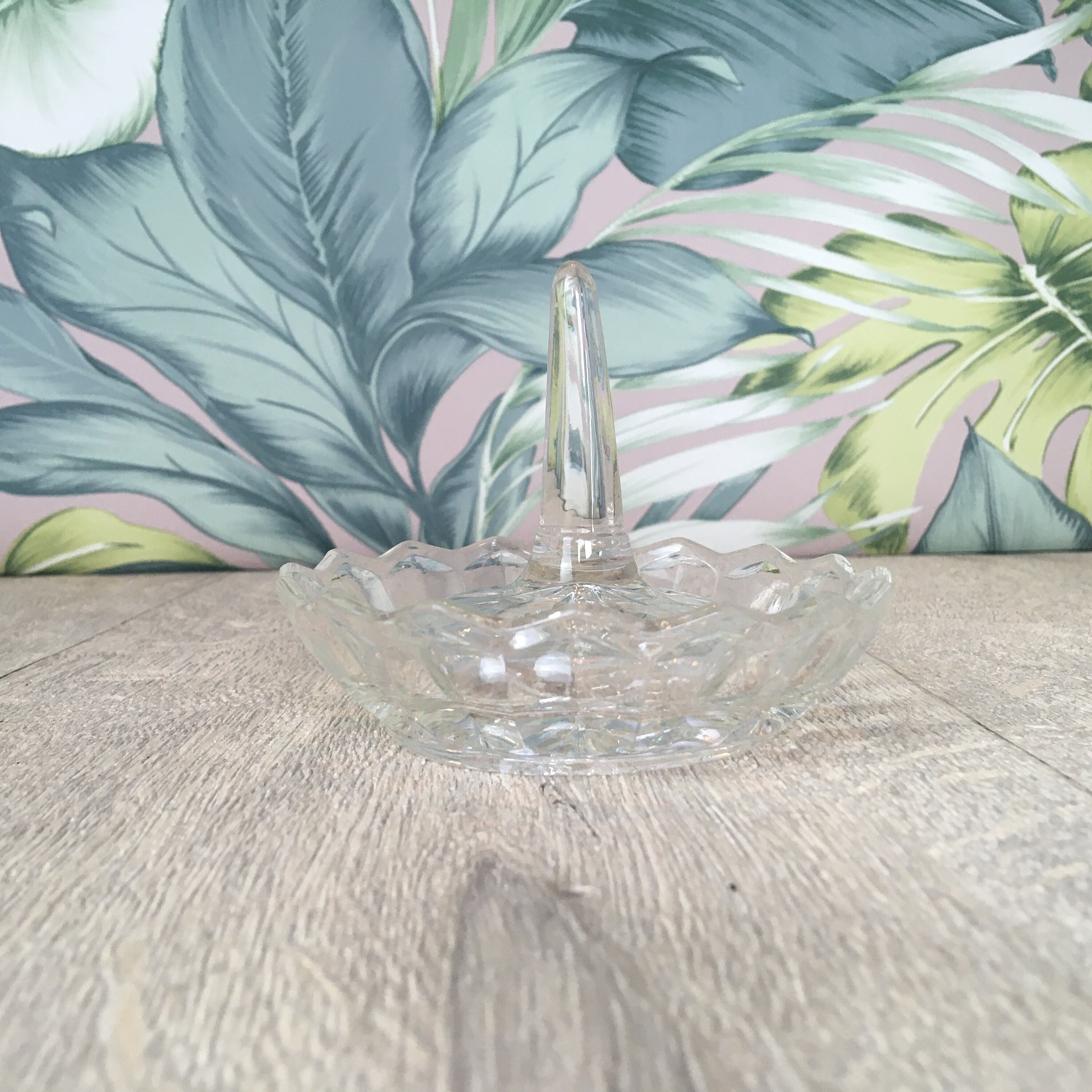 Storage & Organization Ring Dishes depression glass ring tree or stand ...