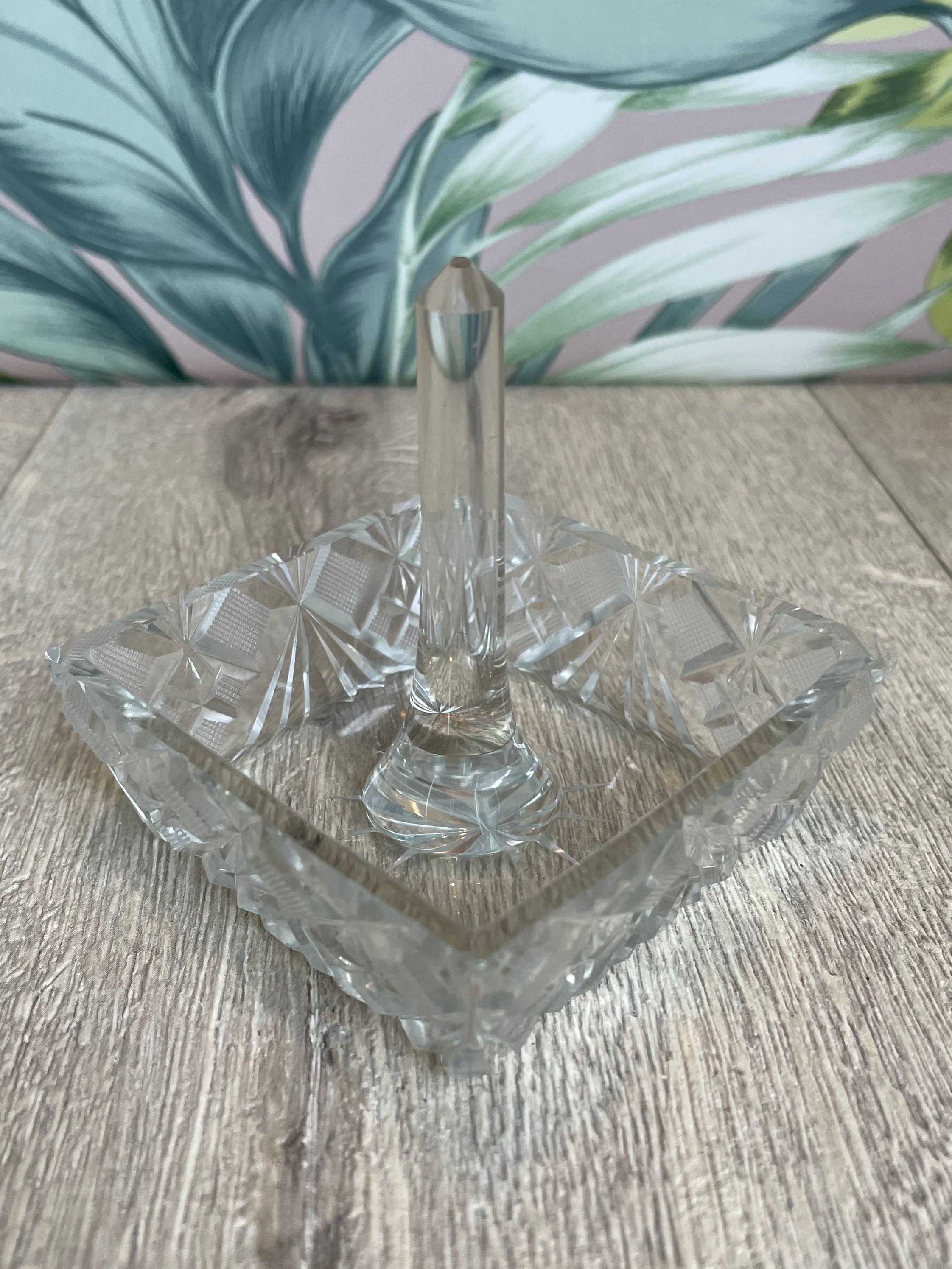 Storage & Organization Ring Dishes depression glass ring tree or stand ...