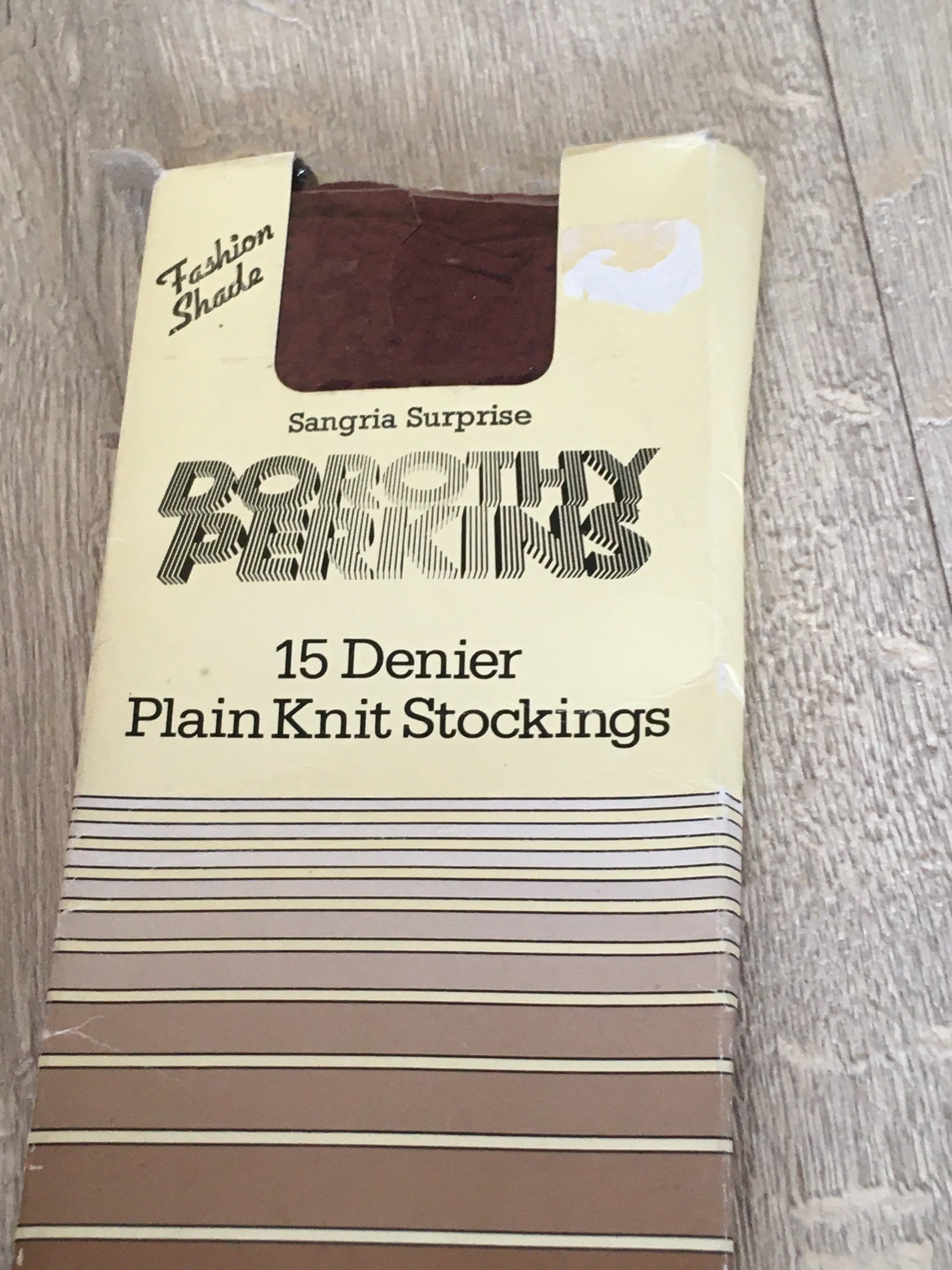 Image of Burgandy Stockings , Vintage  Denier Nylons Ladies Vintage One Size