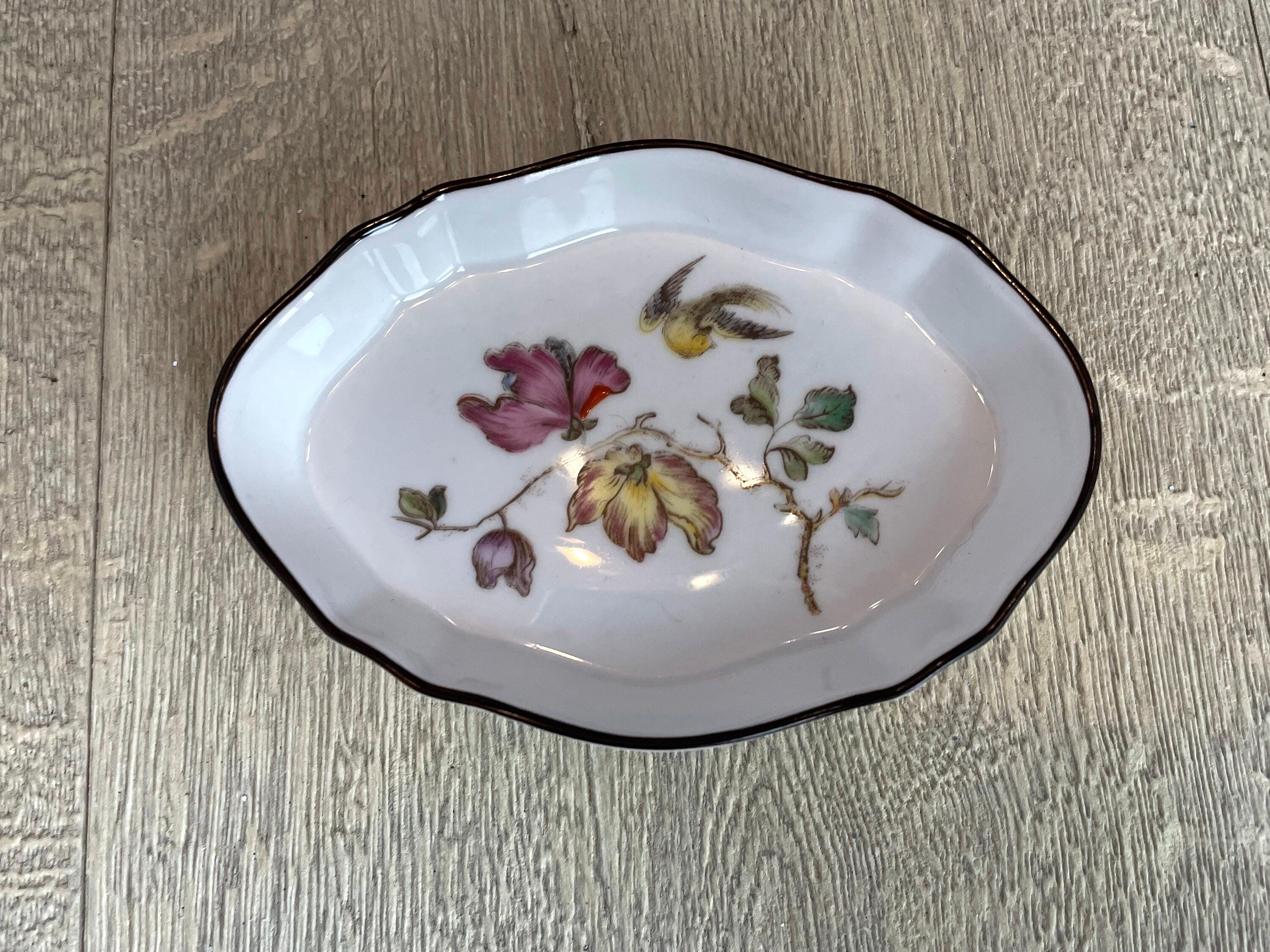 Wedgwood Swallow Trinket Dish - Bone China Tray With Bird and 