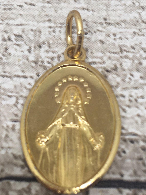 Holy Virgin Mary of San Damiano Medal or Charm Our Lady Etsy