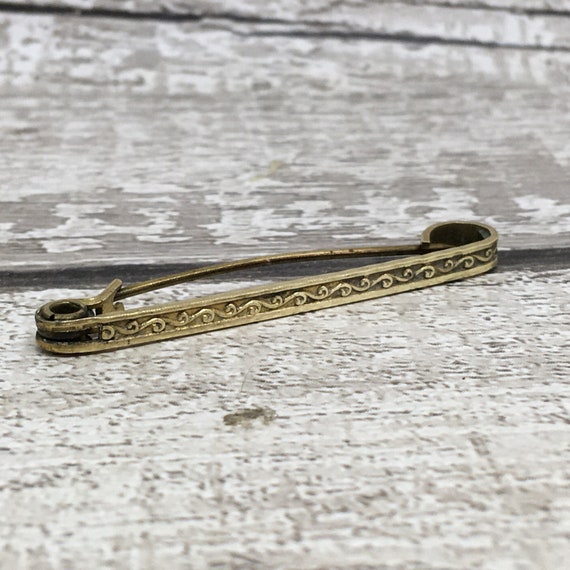 Narrow Brass Bar Brooch Vintage Brooch Ideal Gift for Women Etsy UK