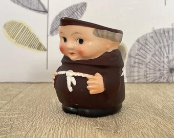 Goebel Friar Tuck mini milk jug - vintage west German ceramic - little monk figure