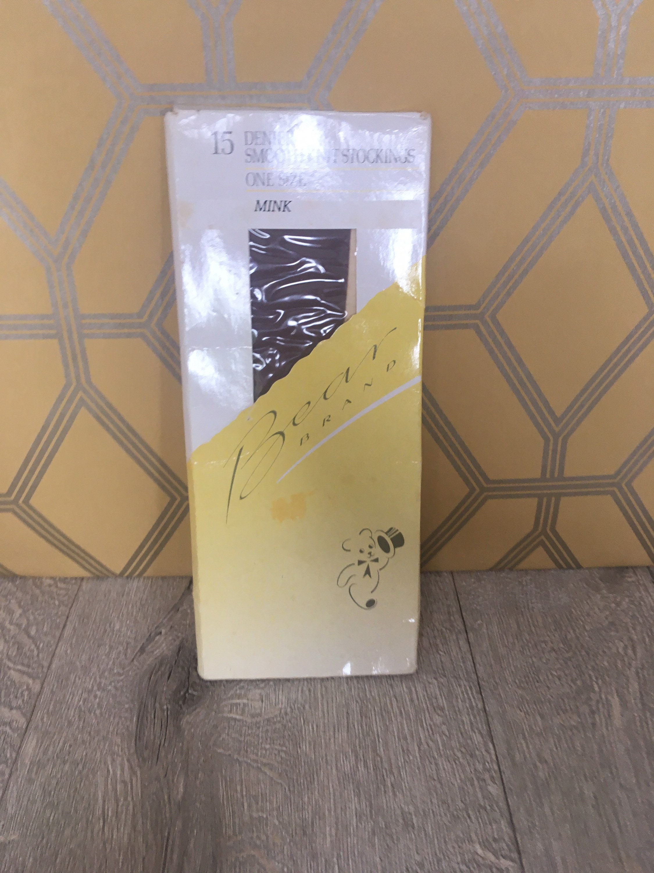 Image of Brown Stockings , Mink  Denier Ladies Vintage One Size