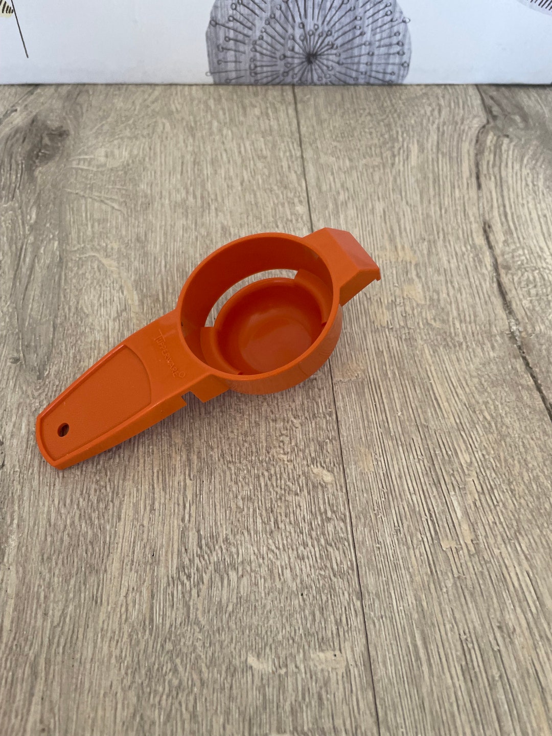 Orange Plastic Tupperware Egg White Yolk Separator Retro Etsy