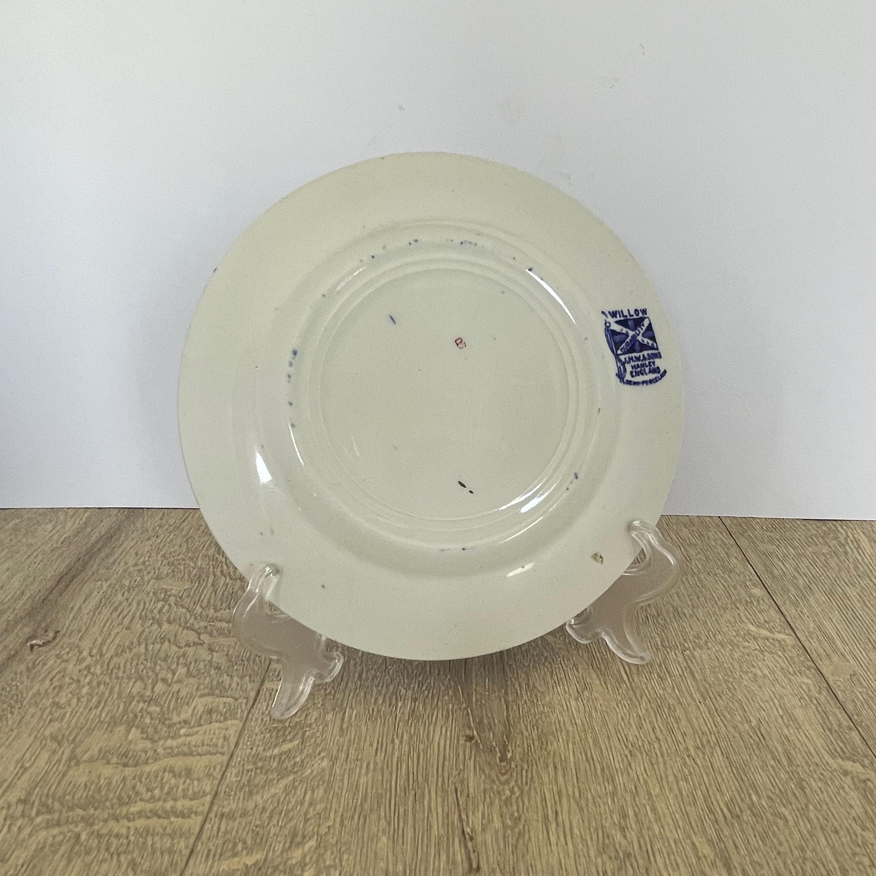 Blue Willow Tea Plate – JHW & Sons Hanley Semi Porcelain Vintage