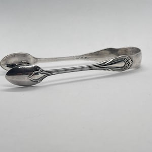 Traditional Vintage Sugar Tongs – Silver Plate with Ornate Nouveau Handle