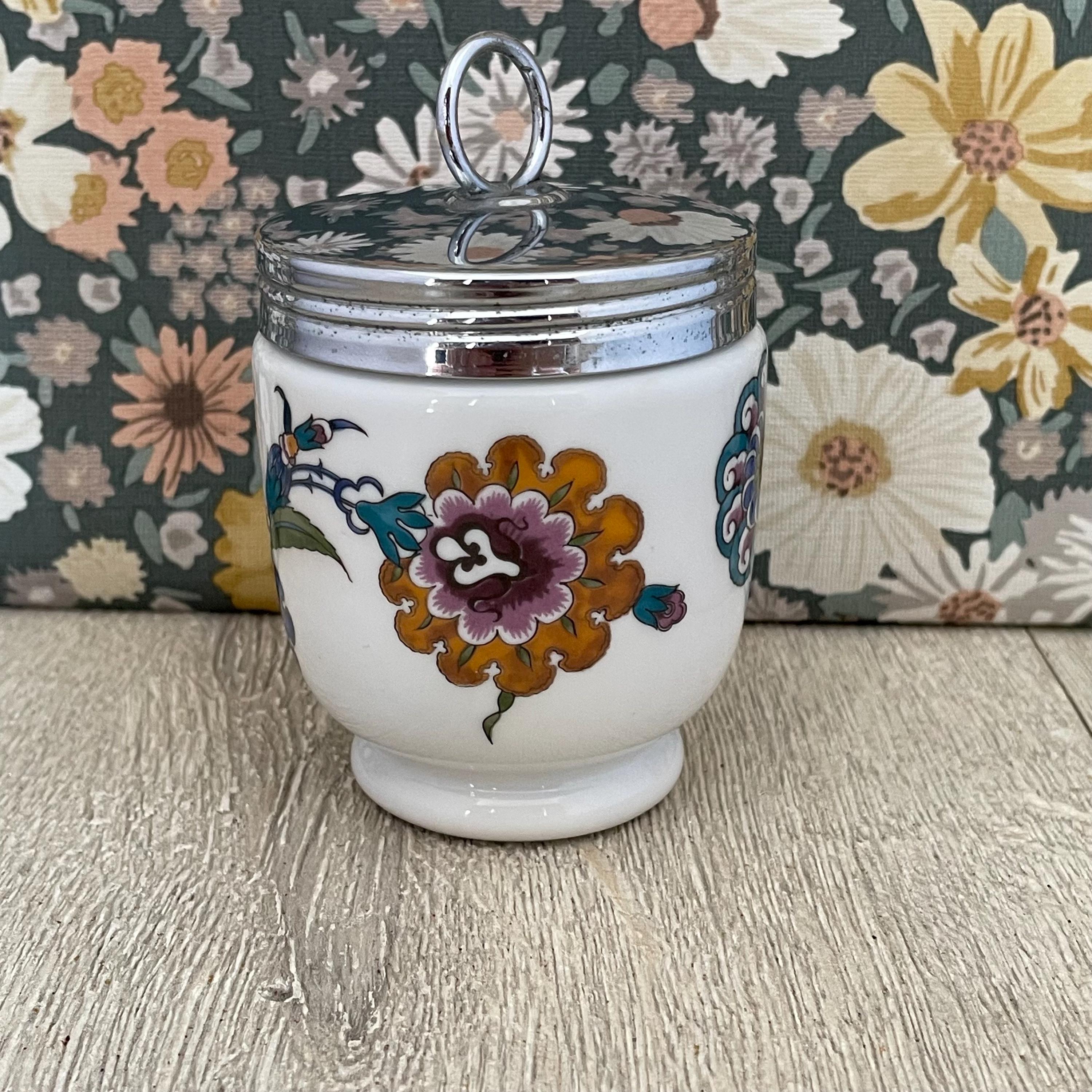 Royal Worcester Palmyra Porcelain Egg Coddler - Large Double Egg