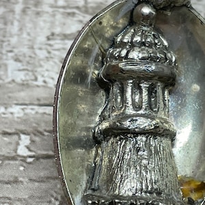 Novelty Portugal souvenir teaspoon with lighthouse and crown