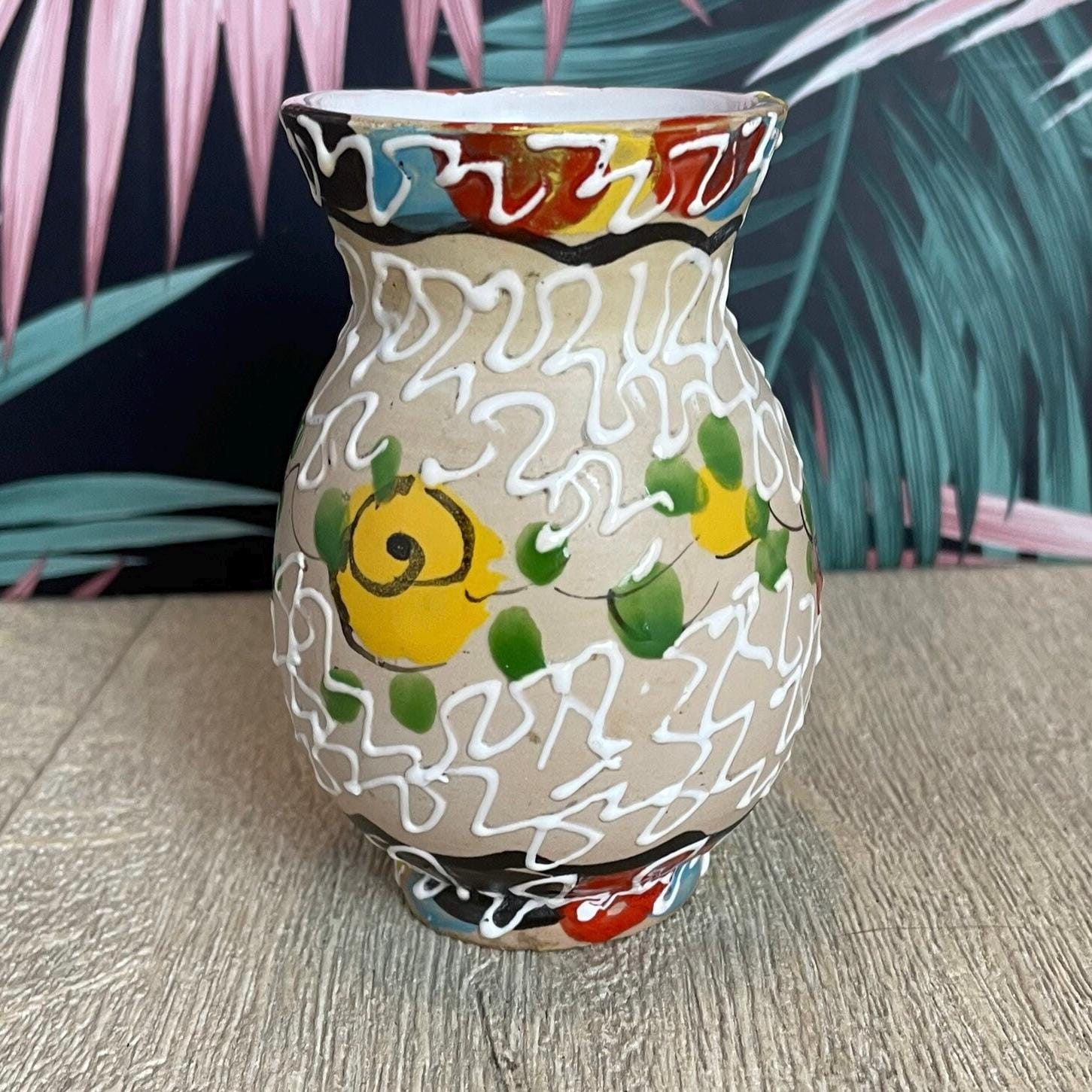 レトロなイタリア製ミッドセンチュリーモダンセラミック花瓶 - Etsy 日本