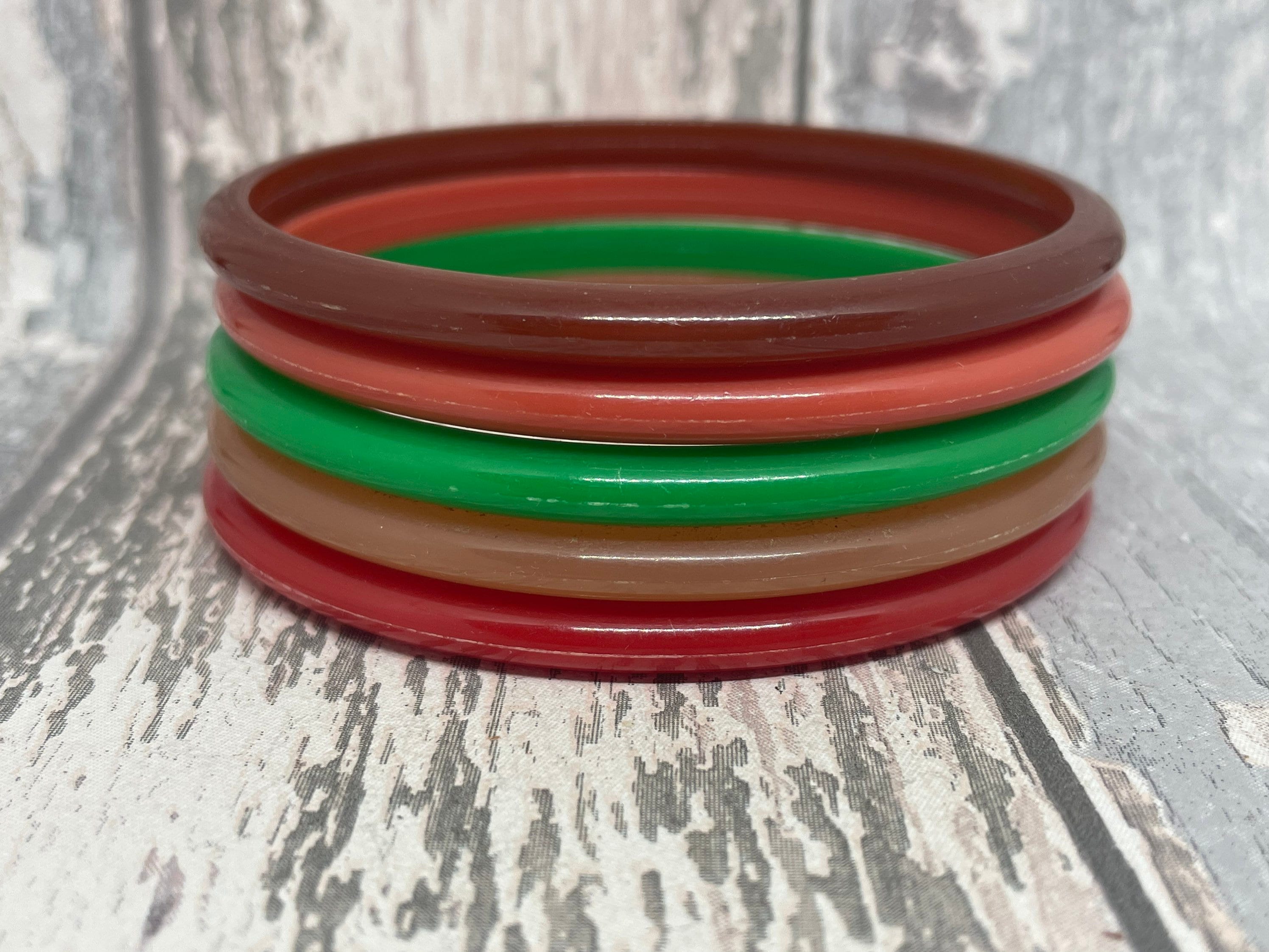 Green plastic hotsell bangles