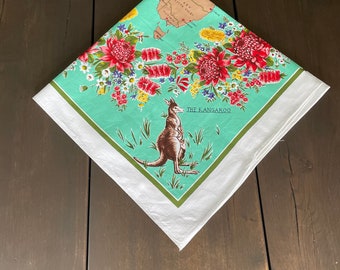 ヴィンテージ オーストラリア プリント テーブルクロス：コアラ