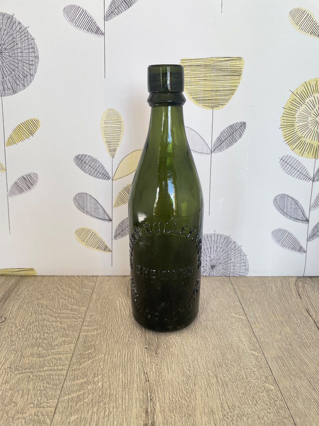 Brewery Beer Bottle Wellingborough Vintage Green Beer Bottle Etsy