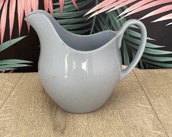 Blue  milk jug or creamer - vintage  crockery - retro tableware made in England