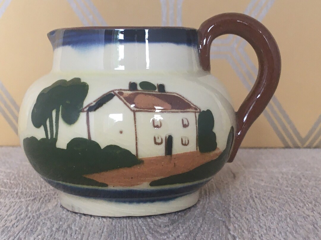 Mini Milk Jug or Creamer Souvenir From Torquay Pottery Etsy