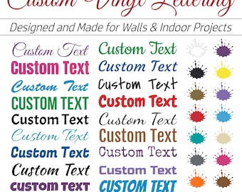 Custom Vinyl Wall Lettering Decal – Personalized Names, Numbers, Letters