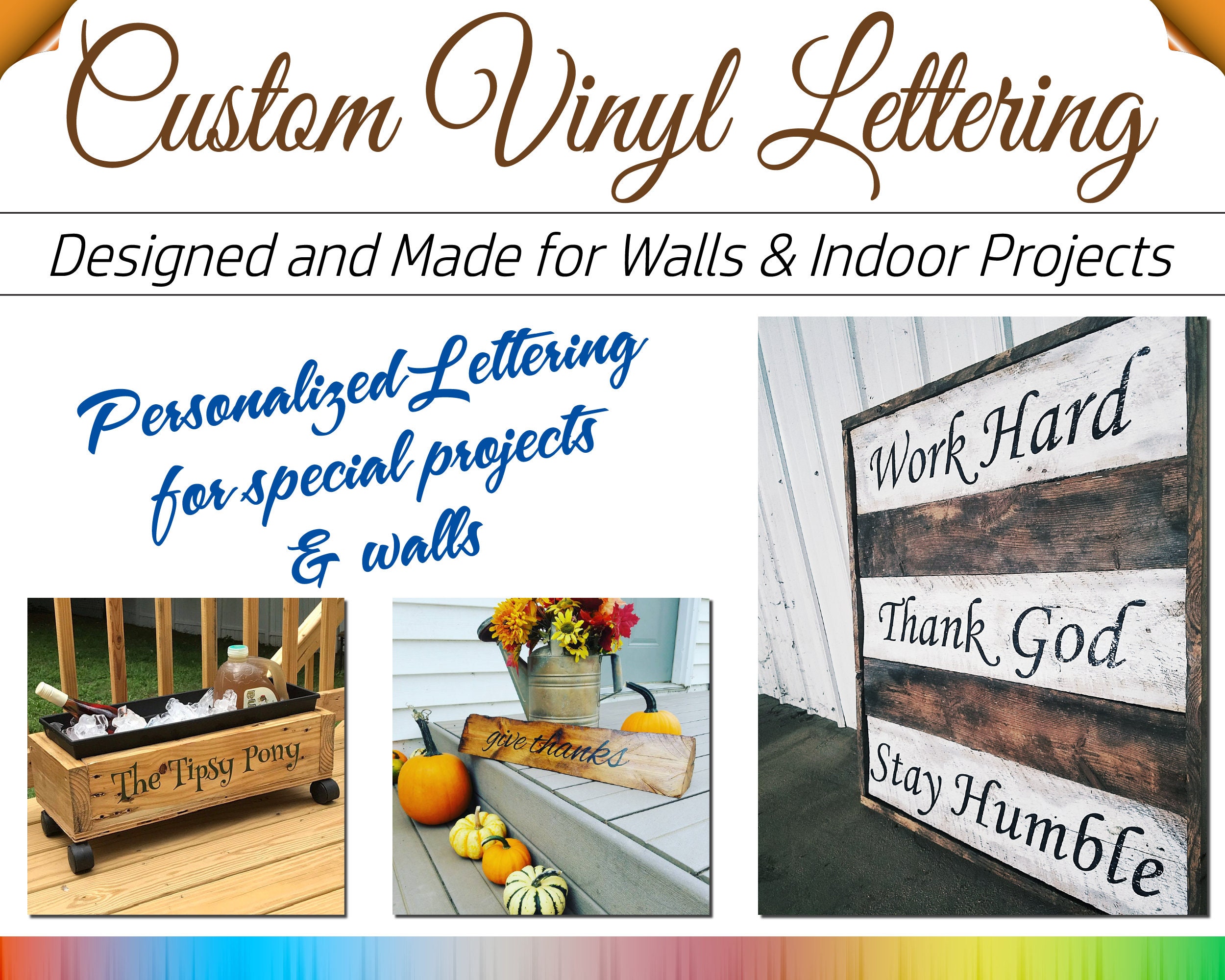 Wood Print Lettering Wood And Vinyl Lettering Crafts Vinyl Lettering For Wood Etsy