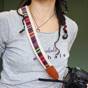 Festive Webbing Camera Strap, Tribal Print Strap, DSLR Strap Holder, New Camera Crossbody Sling, Photographer Gift, Limited Edition, 2025