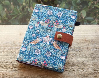 Liberty London Fabric Journal Cover: Strawberry Thief A6 Diary