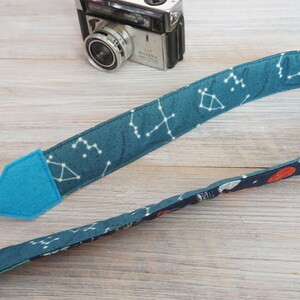 Space Galaxy Camera Strap, One of A Kind DSLR Strap, Stars Planets Patchwork Crossbody Camera Strap, New Camera Gifts, Photographer Tools image 3