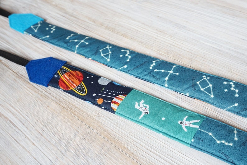 Space Galaxy Camera Strap, One of A Kind DSLR Strap, Stars Planets Patchwork Crossbody Camera Strap, New Camera Gifts, Photographer Tools image 2