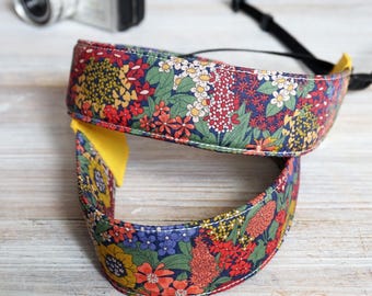 Floral DSLR Camera Strap, Adjustable Binoculars Sling, Padded Comfort for Photography, Liberty of London