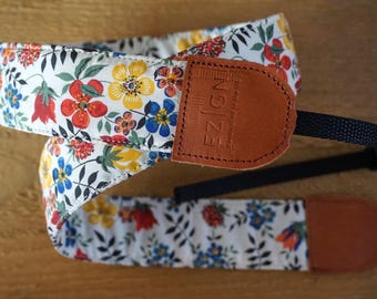 Autumn Flowers Camera Strap, DSLR Sling, Padded, Adjustable