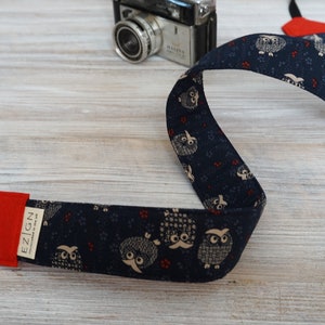Eulen-Kameragurt, DSLR-Kameragurt, niedlicher Eulengurt für Fernglas, Eulen-Liebhaber-Geschenke, Marineblaue Eule, Fotograf-Geschenke, 2022