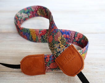 Liberty of London Floral Camera Strap: Padded DSLR Sling