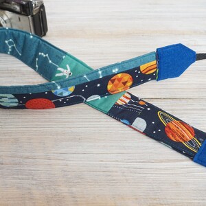 Space Galaxy Camera Strap, One of A Kind DSLR Strap, Stars Planets Patchwork Crossbody Camera Strap, New Camera Gifts, Photographer Tools image 4