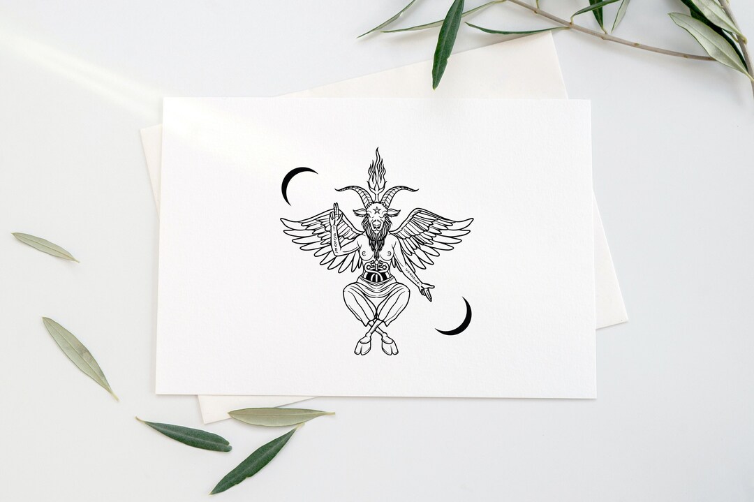 Baphomet Svg Sigil of Baphomet Logo Gothic Svg File for - Etsy