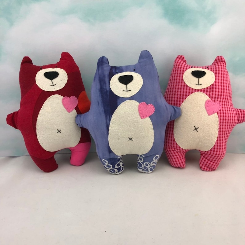 recycled bear unique kids gift child gift handmade teddy sweater bear baby gift Stuffed Bear stuffed bear handmade bear baby gift