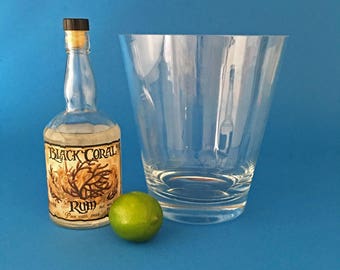 vintage crystal ice bucket