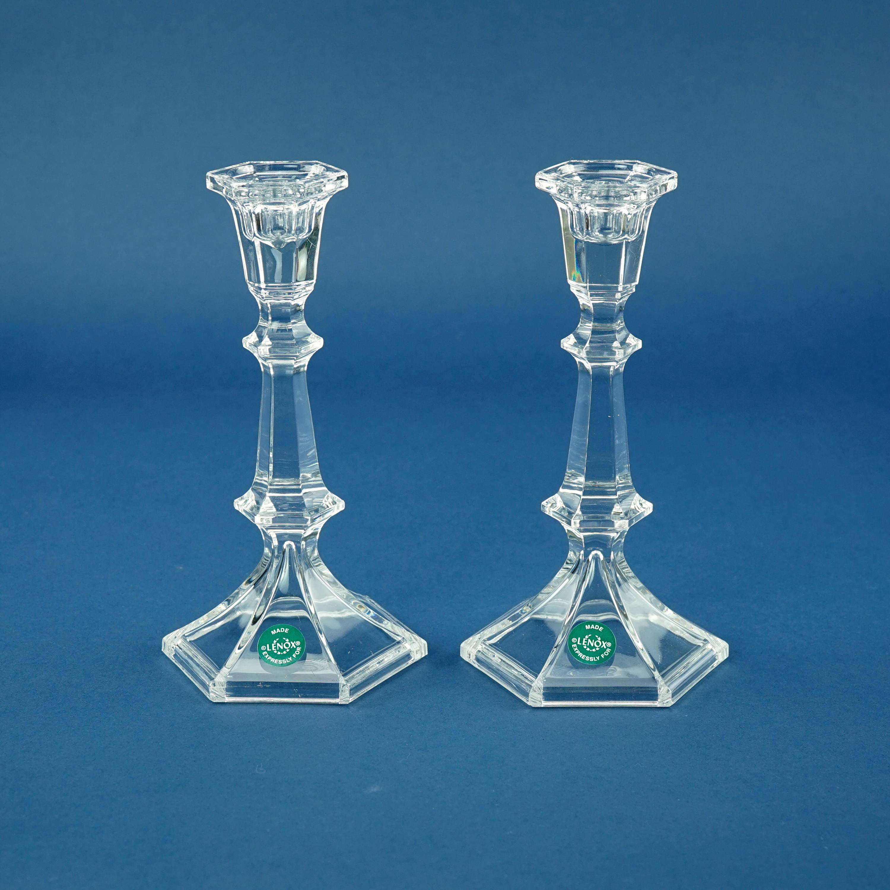 Vintage Crystal Candlestick Holders Home & Living Table Linens